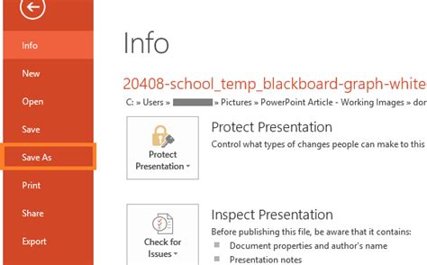 Image result for How to Save a PowerPoint to Files