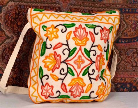 Crewel kashmiri aari work sling bag