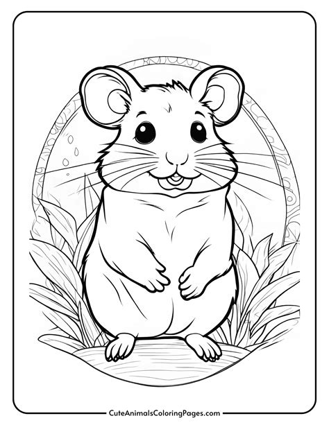 Hamster Coloring Pages (5 Free Printable Pages) - Cute Animals Coloring ...