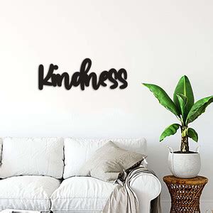 SARGAIYA (KINDNESS)MDF Plaque Painted Cutout Ready to Hang Vintage Wall ...