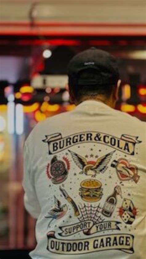 BURGER&COLA FLASH L/S Tee WHITE | MSN OUTDOOR