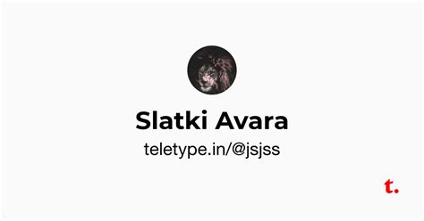 Slatki Avara — Teletype