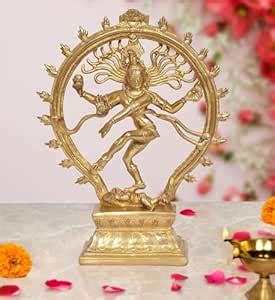 Buy Idol Collections Brass Nataraja Shiva Idol Sculpture Handmade ...