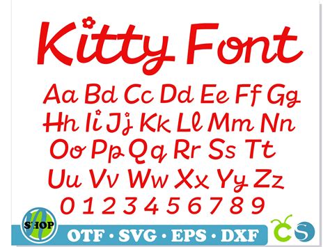 Hello Kitty font TTF, Hello Kitty Font SVG, Kitty font svg C | Inspire ...