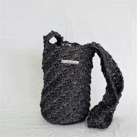 Mochila Pequeña en Fibra Natural de Fique Gris
