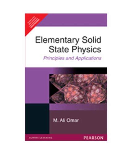 Elementary Solid State Physics, 1e : OMAR: Amazon.in: Books