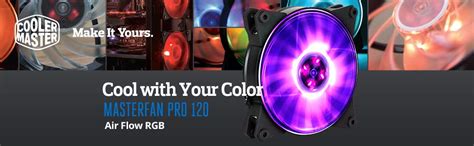 Cooler Master Pro 120 AF RGB Air Flow RGB Jet-Inspired Fan Blade ...