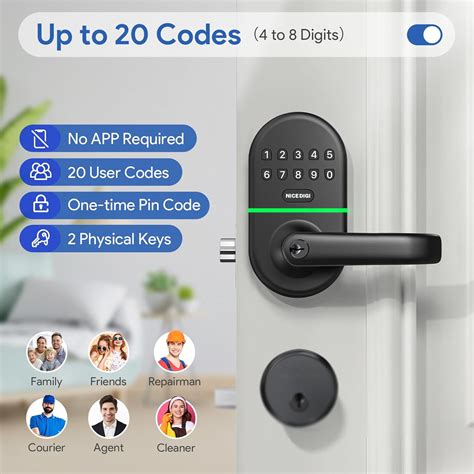 NICEDIGI Smart Keypad Door Lock with Handle: NICE DIGI India | Ubuy