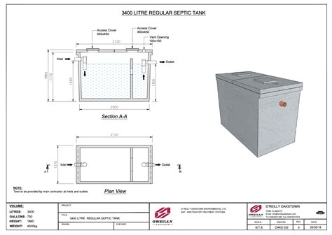 Concrete Septic Tank Dimensions Concrete Septic And Holding Tanks In