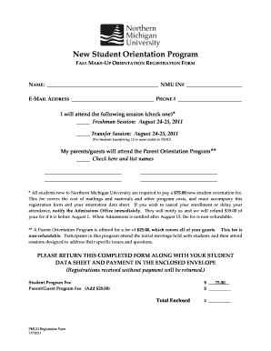 Fillable Online nmu fmomailgoth form Fax Email Print - pdfFiller