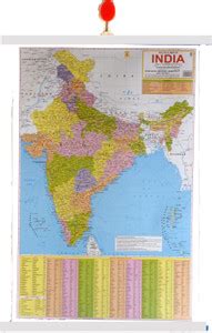 India Political Map (English) 20*30 Paper Print - IBDTEam posters ...