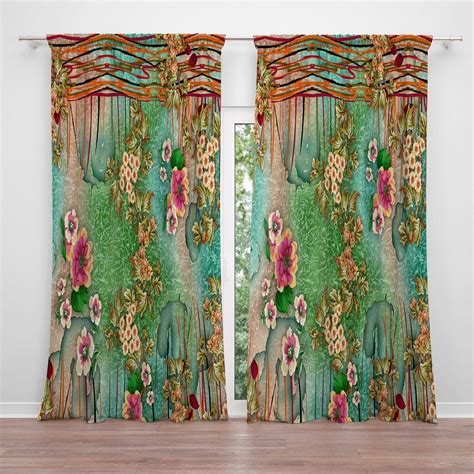 bohemian living room curtains