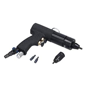 1/4in Air Rivet Gun, Labor Saving Pneumatic Riveter for Metal Plates ...