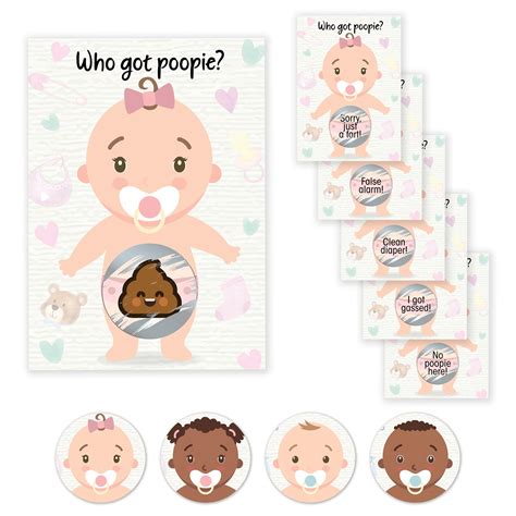 Party Hearty Baby Shower Games For Girl 33 Poopie Emoji | Desertcart INDIA