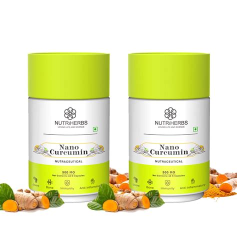 Buy s Nano Curcumin 60 s 500mg with Turmeric (Haldi) Extract Anti ...