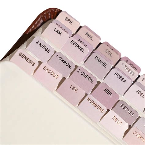 Idyllic Grace - Mini Bible Tabs, Rose Gold Foil Lettering, Journaling ...