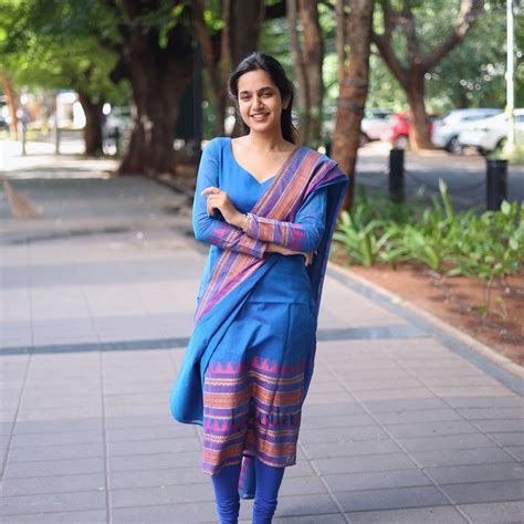 Blue kanchi cotton top and duppata – Studio Thari