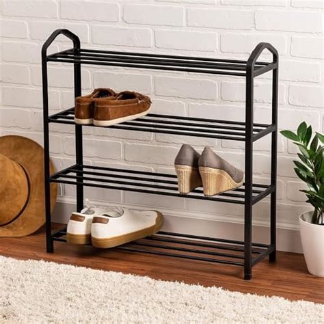 Luxe Home Shoe Rack for Home, 4 Layers Multi-Purpose Shoe Stand Racks ...