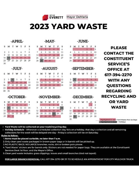 2023-Yard-Waste-Schedule | PDF