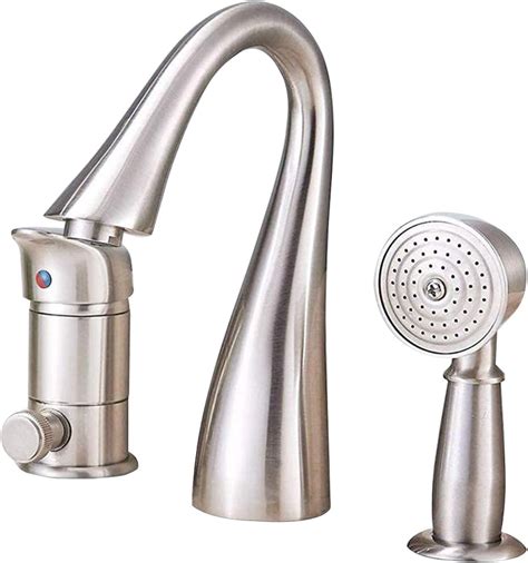 Saeuwtowy Brushed Nickel Bathtub Faucet Set with Waterfall India | Ubuy