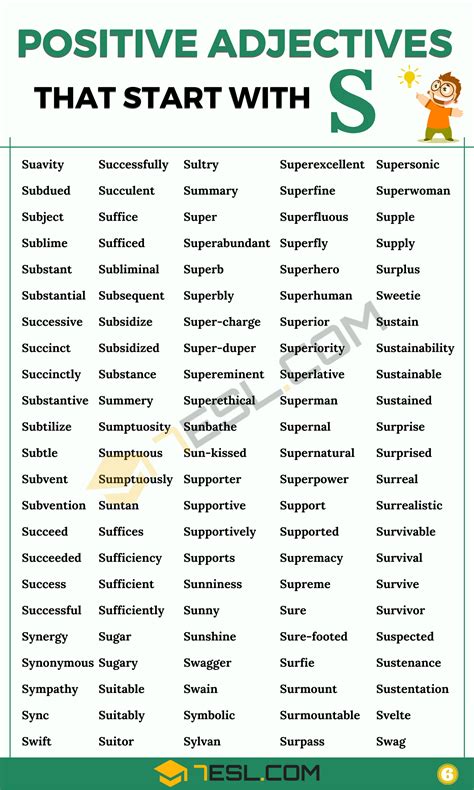 700+ Positive Adjectives that Start with S in English • 7ESL