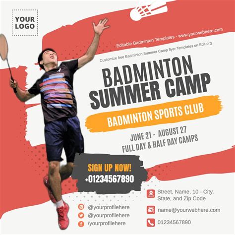 Badminton Training Program Poster 的图像结果