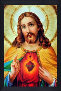 Gita Govinda Jesus Christ acrylic glass photo frame Religious Frame ...