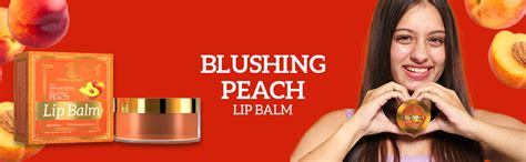 Khadi Natural Peach Lip Balm with Beeswax & Shea Butter | Softens and ...