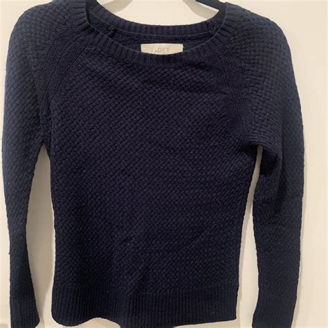 dark blue sweater from Loft size small #sweater... - Depop