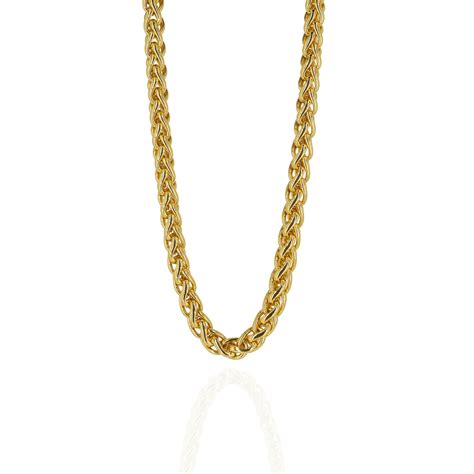 Arhan Unisex Gold-Plated Rope Chain Necklace