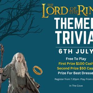 Lord of the Rings Themed Trivia, 35 Holmes Ave, Toukley, NSW, Australia ...