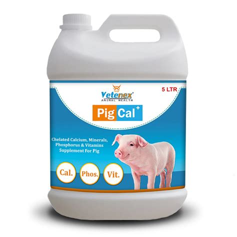 Buy VETENEX Pig Cal Plus - Calcium Supplement for Pig, Swine, Piglets ...