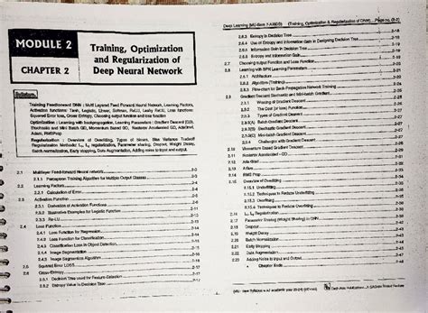 DL Module 2 - MODULE 2 Training, Optimization and Regularization of ...