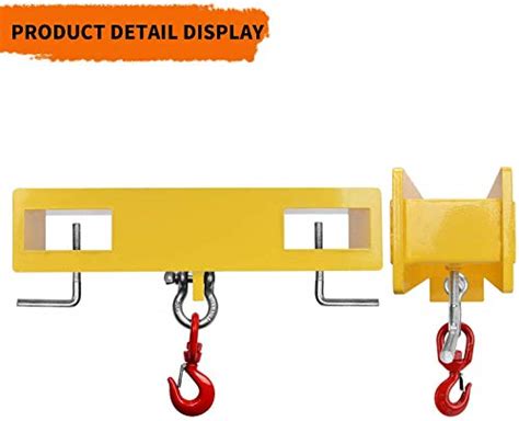 YINTATECH Forklift Lifting Hook 4000lbs Capacity Forklift Mobile Crane ...