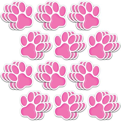 Buy 60 Pcs Paw Prints Cutouts Mini Paw Print Accents Decor Paw Cut Outs ...