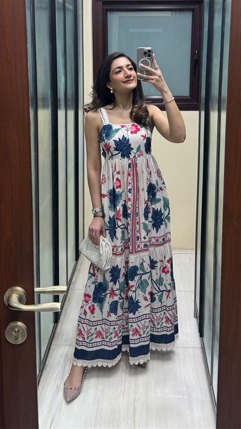 Tushita Mehta in Kaitlyn Printed Maxi – Style Island