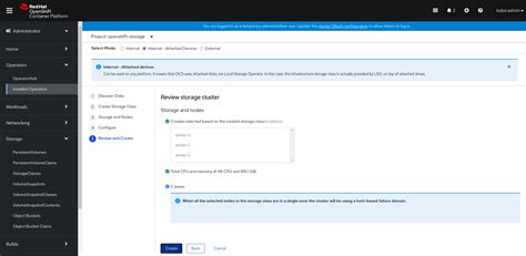 OpenShift Container Storage Installation 的图像结果