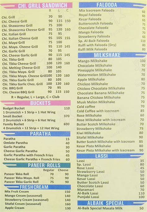Menu at Shawarma House, Ahmedabad