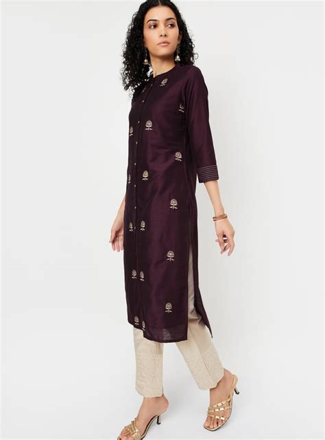 Buy Women Embroidered Straight Kurta Online at just Rs. 999.0 ...