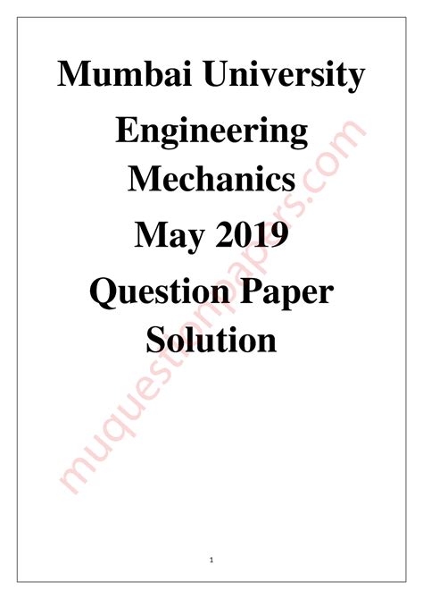 May 2019 Emech - question paper of BEE - Mumbai University Engineering ...
