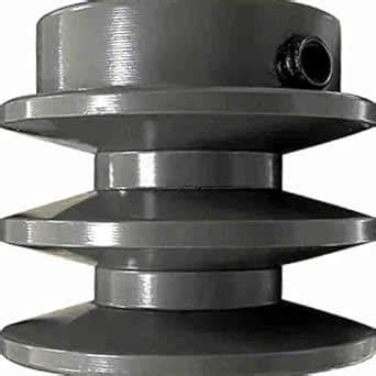 3 Inch Diameter Cast Iron B Section Double Grooves V Belt Pulley With ...