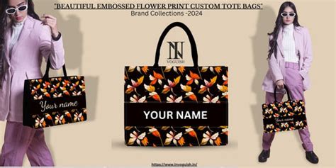 Beautiful Flower Print Custom Tote Bags for All - Invoguishindia