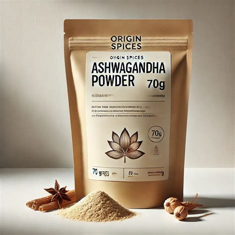 Pure Ashwagandha Powder | Organic Origin Spices - Boost Energy & Stress ...