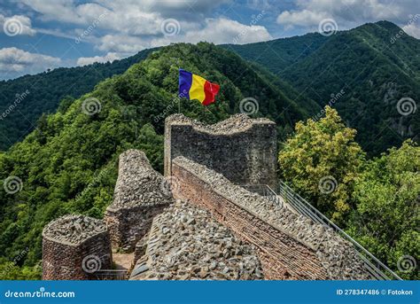 Poenari Castle in Romania stock photo. Image of romanian - 278347486