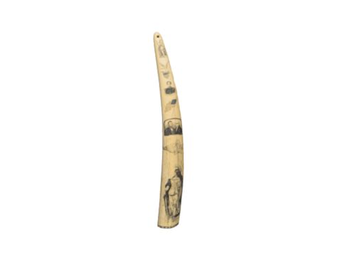 p3d.in - Scrimshaw Walrus Tusk, Patriotic