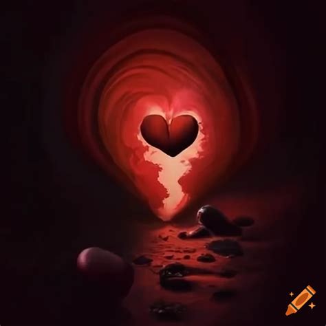 Artwork depicting the concept of love on Craiyon