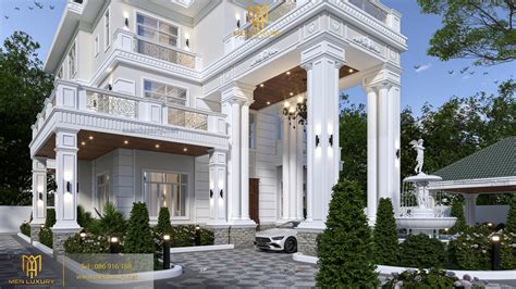 Home Design - Exterior Design - Neo Classical Style Villa - ML - Villa ...