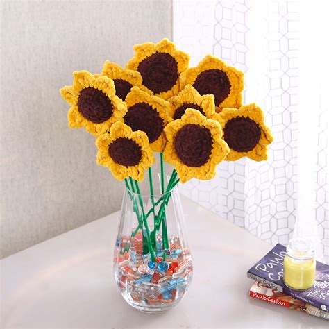Sunny Sunflowers - Handcrafted Crochet Flowers – Magic Needles