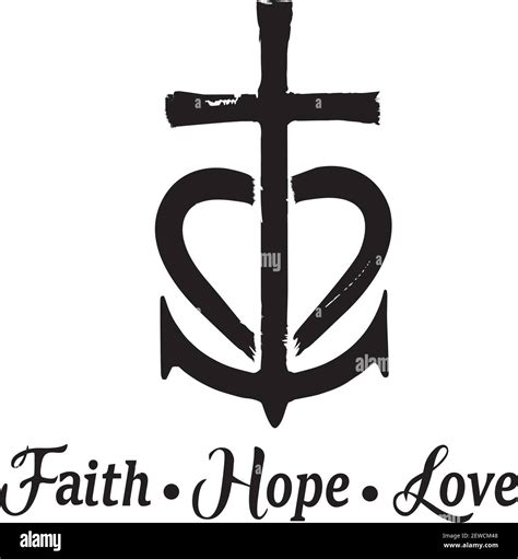 Symbols Of Faith Hope And Love