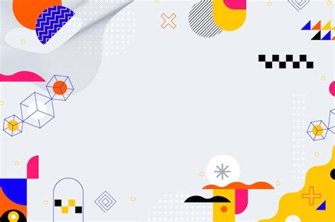 Flat design abstract background with colorful shapes | Free Vector